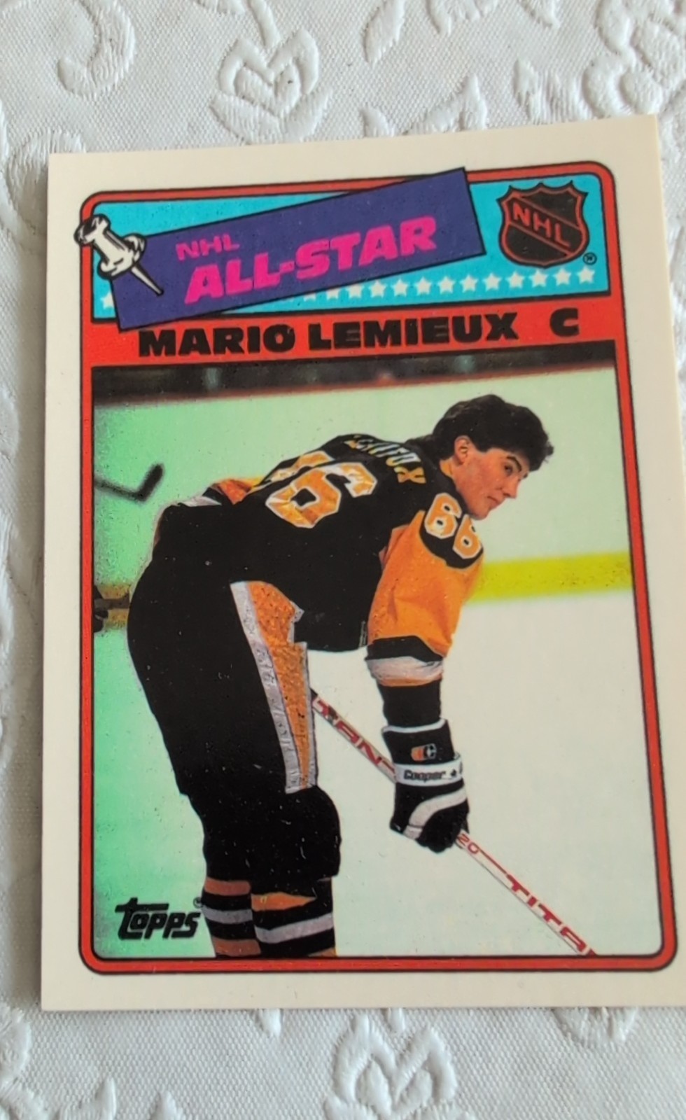 1988-89 Topps - All-Star Stickers Mario Lemieux #2