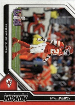 2023 Panini Instant Kansas City Chiefs Super Bowl LVIII #32 Mike Edwards