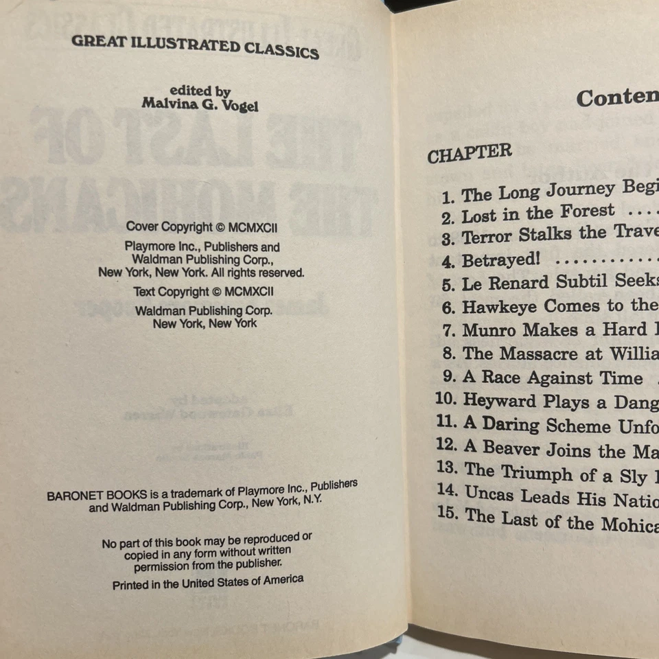 Last of the Mohicans by James Fenimore Cooper (1993, Hardcover) C18c - image 4 of 4