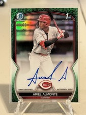 2023 Bowman Chrome 1st  Autograph Ariel Almonte CPA-AA  /99 Green Refractor Reds