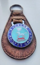 Sunbeam Rootes group 1960s keyring, Simon's concessionaires light wear only RARE