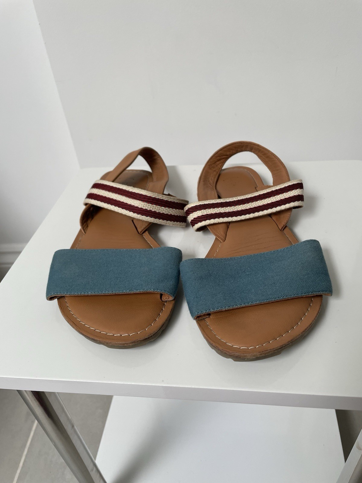 APL Sandali bassi blu rosso e marrone Seasalt Plain Air taglia 5 perfette condizioni