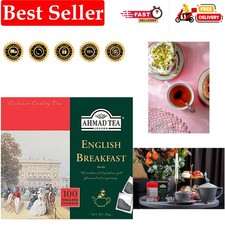 English Breakfast - 100 Convenient Tagless Teabags for Every Occasion 0.08 per strip