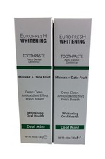 FARMASI EUROFRESH WHITENING TOOTHPASTE SET OF 2. 4.6oz FREE SHIPPING