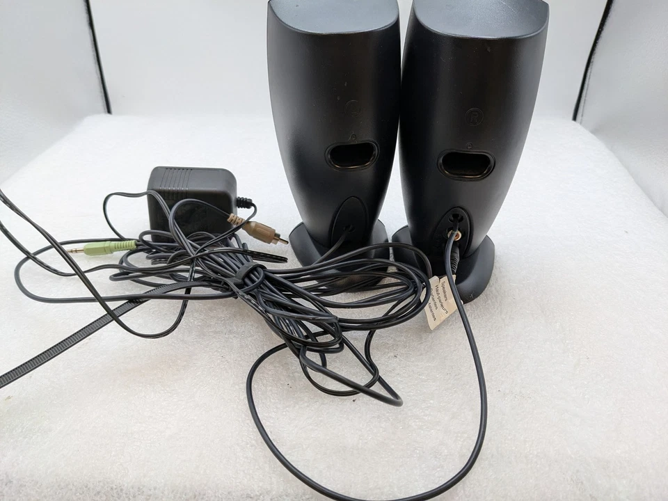 Dell A215 Multimedia 2 Channel Computer Speakers [ WITH POWER SUPPLY ] FREE S/H - Image 3 of 4