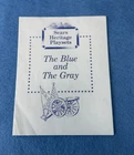 Marx Civil War  playset "The Blue and The Gray" Heritage set story booklet