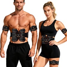 ABS Muscle Stimulator, Ab Toning Trainer Fitness Belt, Workout Equipment for ...