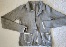 Anthropologie Moth Blakely Gray Knit Marled Sweater Size Large