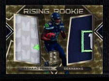 2018 Spectra Rising Rookie Materials Gold Vinyl Prizm 1/1 Rashaad Penny #29 0c3