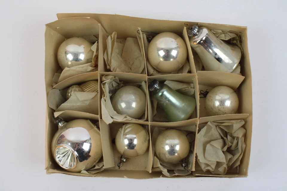 Lauscha Christbaumschmuck Christbaumkugeln Baumbehang mundgeblasen (452-12 II3) - Bild 2 von 4