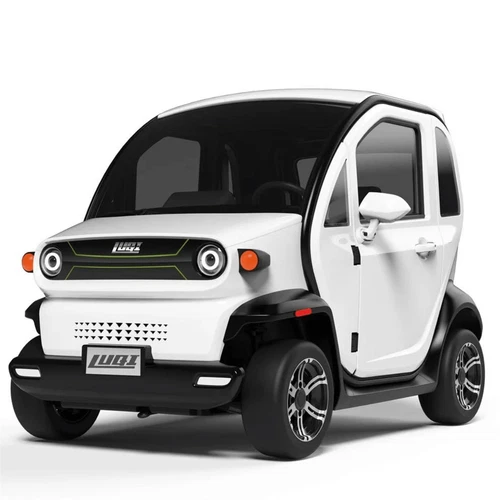 EV 300 Electric Four Wheel 45mph 72V 116AH Full Cab 2 Person Micro Car 10KW