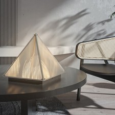 Luxury Nightstand Lamp Sturdy Table Lamps with Glass Lampshade for Bedroom Decor