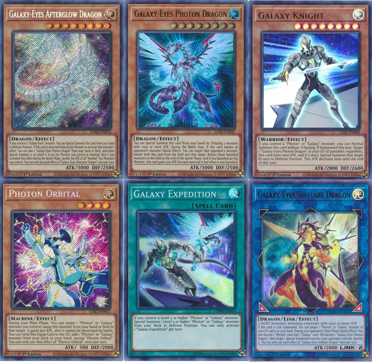 Yugioh Galaxy Tournament Deck - Afterglow Dragon Galaxy Expedition 55 Cards  NM | eBay