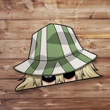 Custom Urahara Fanart Peeker Anime Car Stickers and JDM Decals