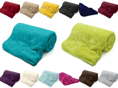 Ultra Luxuriöse Warme Überwurf Super Weiche Winter Fleece Decken Velvet Touch