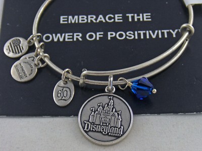 DISNEY ALEX and ANI '' DISNEYLAND 60TH ANNIVERSARY '' RS, NWT Card, Alex and Ani