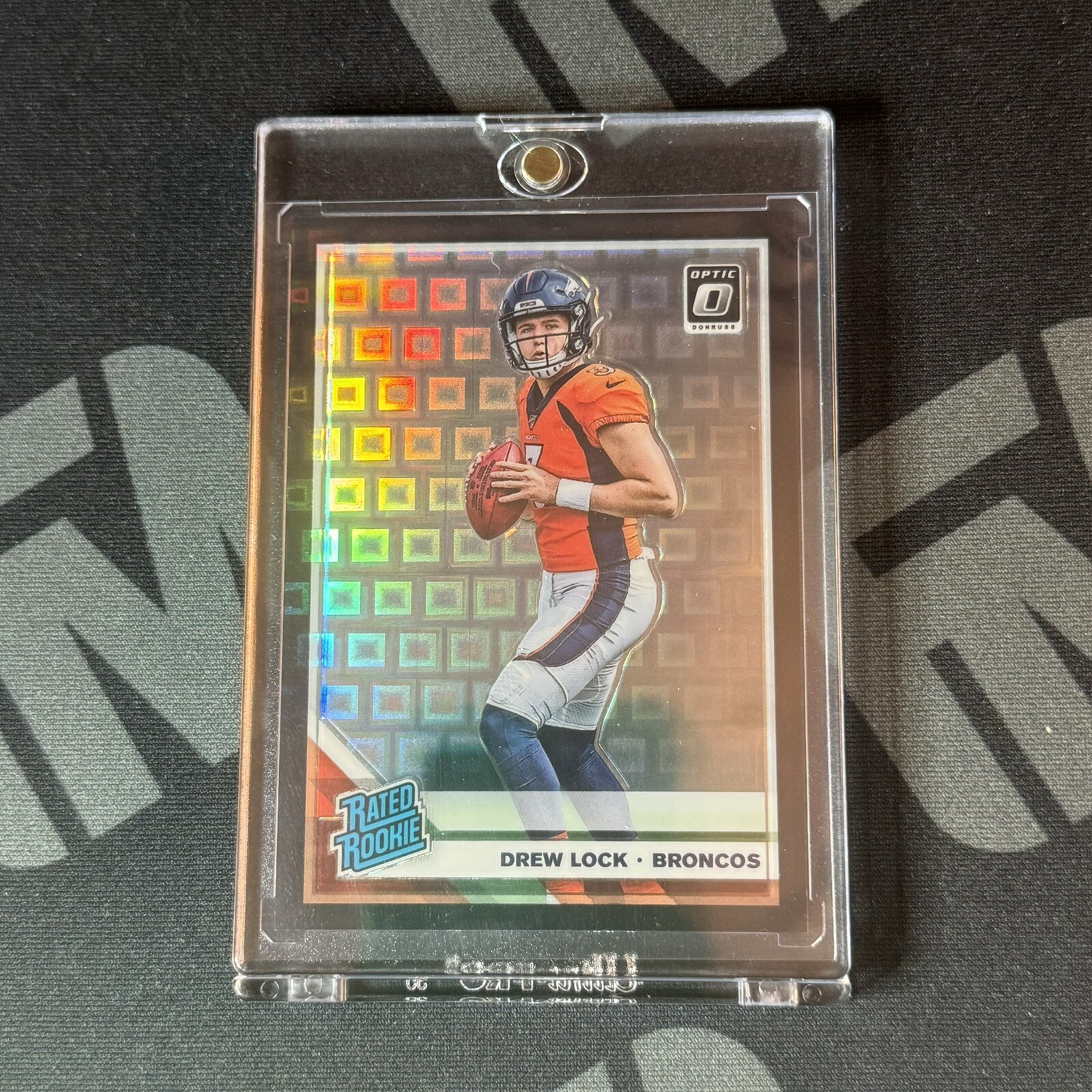 2019 Panini Donruss Optic Drew Lock Black Pandora /25 Rated Rookie #153