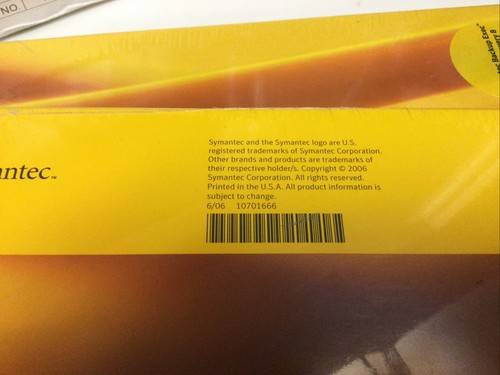 Symantec Backup Exec System Recovery Desk Top Edition New sealed 2006 - Picture 4 of 4