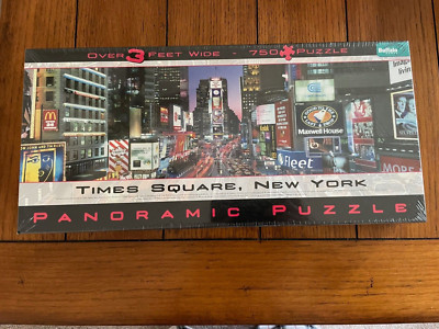 Buffalo Games Panoramic 750 Piece Puzzle Times Square, New York over 3 Ft. Wide