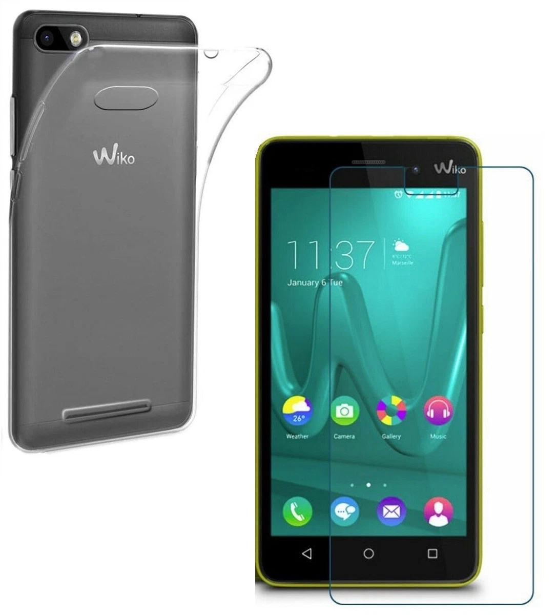 Coque et étui téléphone mobile iPomcase Coque transparente pour Wiko