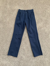 IZOD Boys DRESS PANTS size 14 Slim blue adjustable waistband