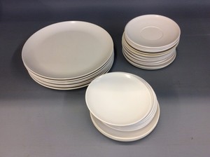 Vintage Lot White Melmac Melamine Dishes Dinnerware Plates Sun Image Is Loading Vintage Lot White Melmac Melamine Dishes Dinnerware Plates