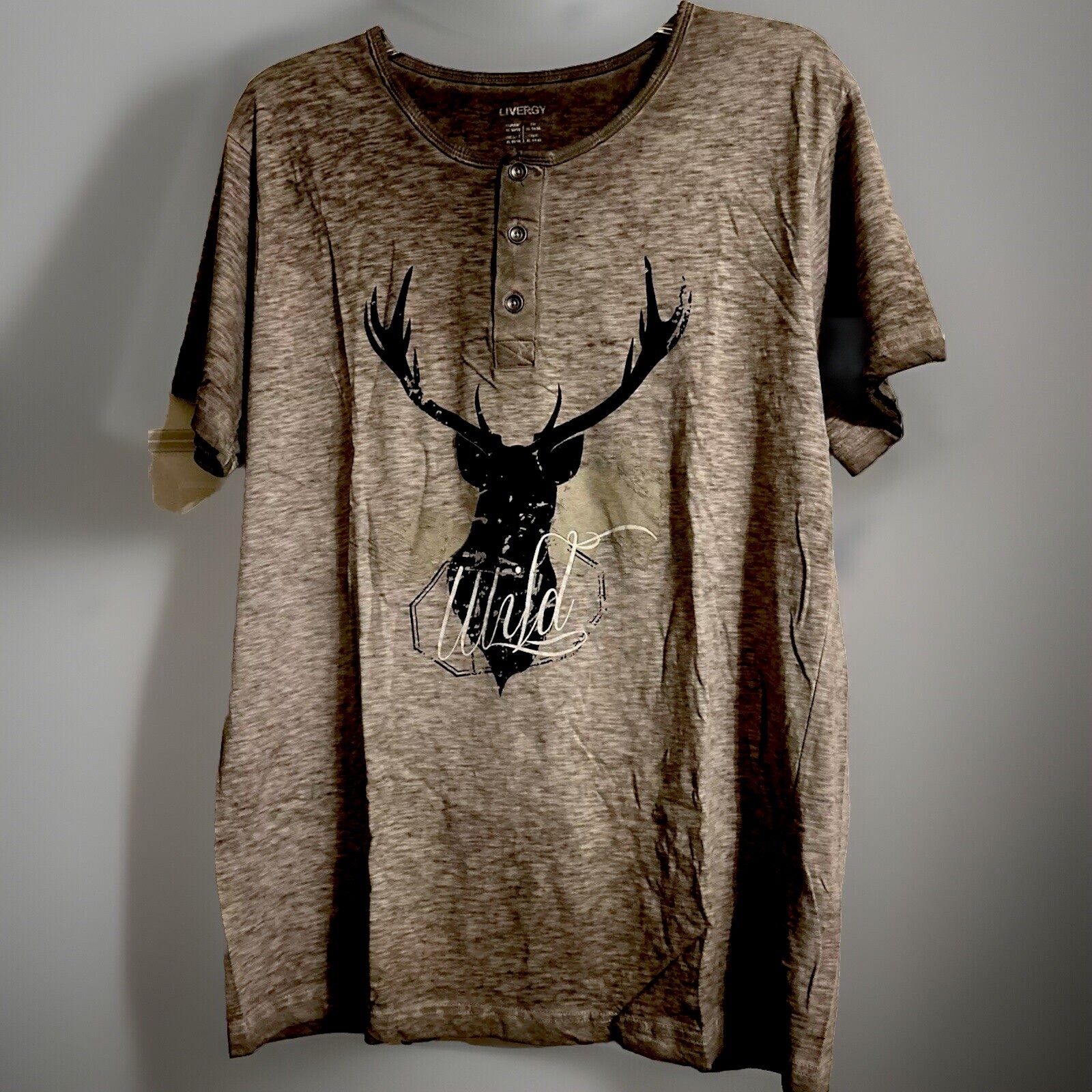Livergy German Graphic Wild Deer T-Shirt  - Men’s XL image 2
