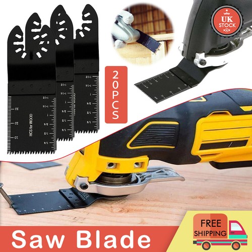 20x cuchillas oscilantes multiherramienta hoja sierra cortador de metal de madera para Dewalt Fein Reino Unido | eBay