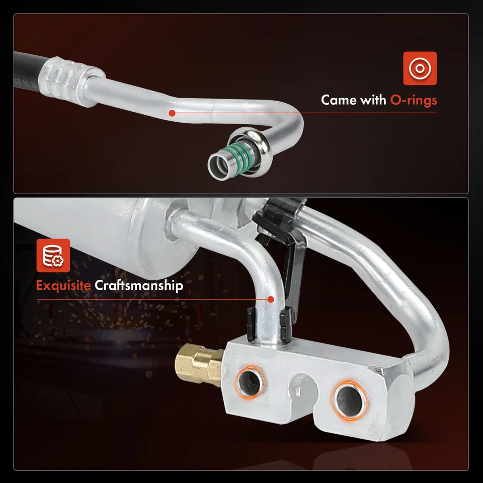 Всасывающий и разгрузочный шланг коллектора кондиционера в сборе для Ford Mustang 1994-1995 5,0 л - Изображение 3 из 4