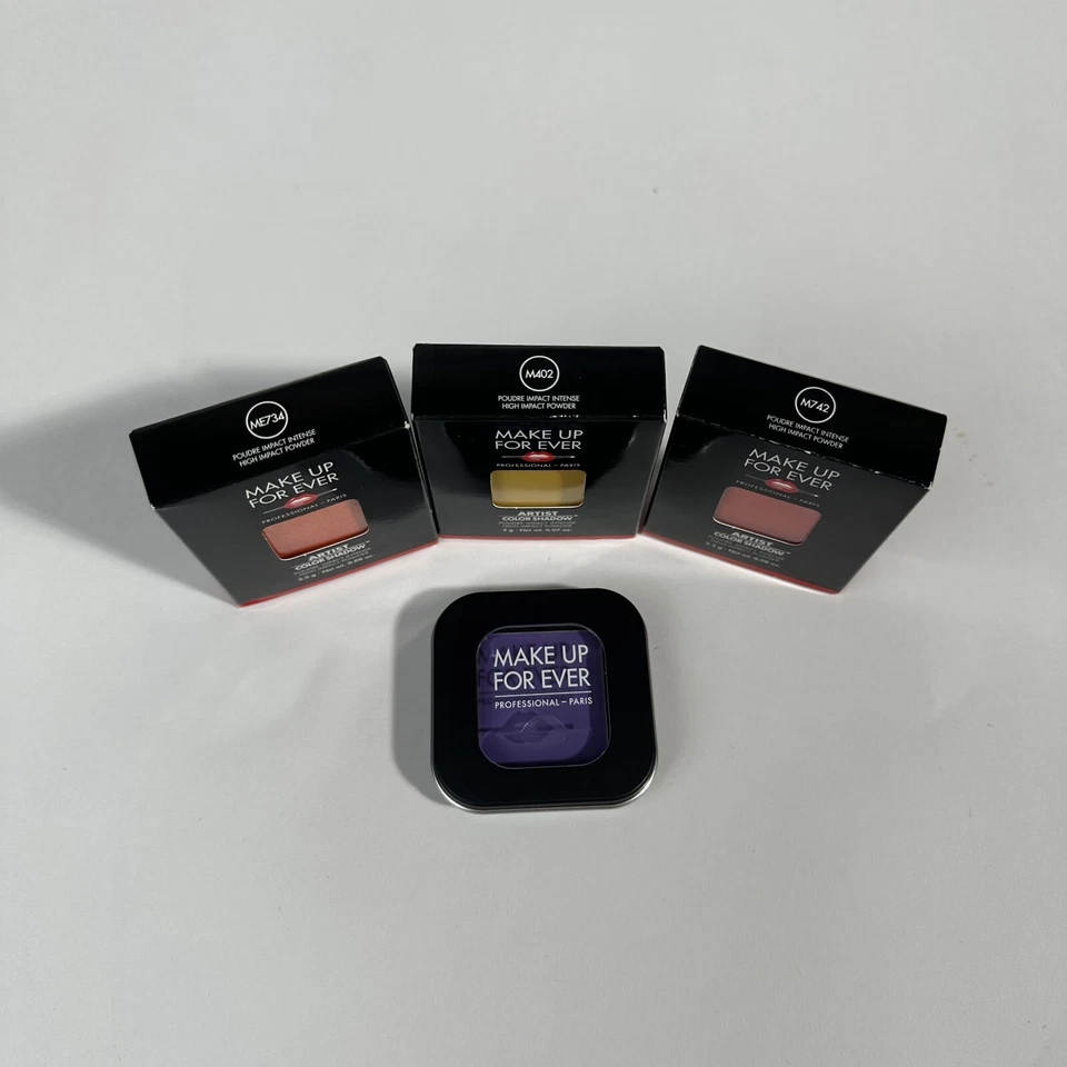 Make Up For Ever Artist High Impact Pressed Powder Eye Shadows Refills 4 Pc. NEW - Image 3 of 4