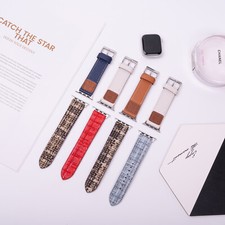 Luxury Leather Band For iWatch Series Ultra 2 and iWatch 10 9 8 7 6 5 4 3 2 1 SE