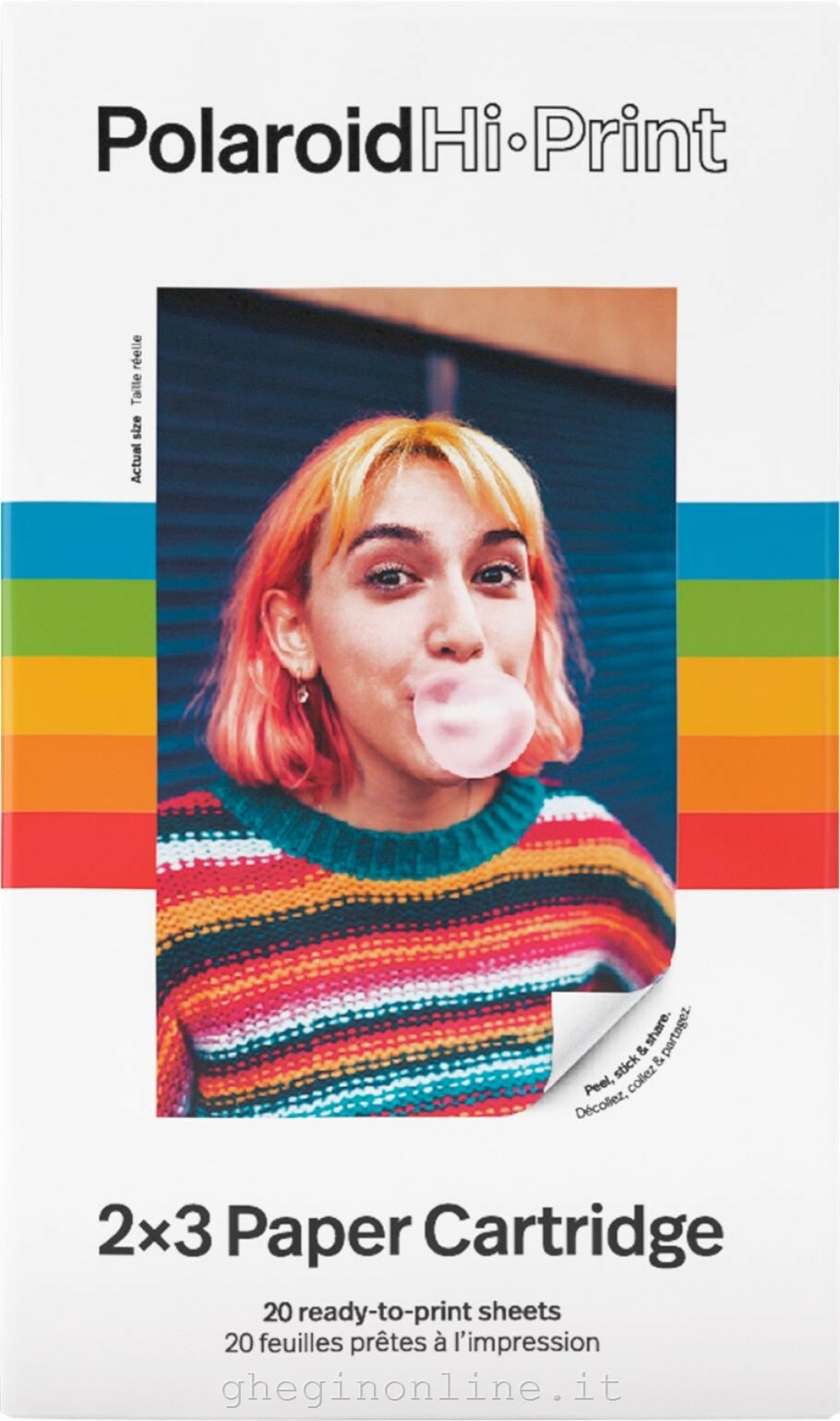 Cartuccia Hi-Print 20 foto Polaroid 6089 2x3 Paper Cartridge