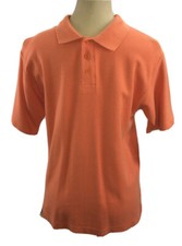 CHEROKEE Orange Short Sleeve Polo Shirt Boy's Size L