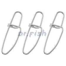 100pcs Fishing Crosslock Snap 33-331Lbs Quick Lock Clips Line Lure Connector