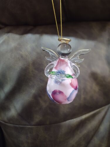 Russ Glass Angel of the Month July Christmas Ornament Very Pretty - Picture 1 of 12