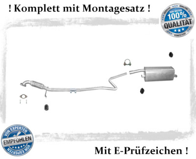 Auspuffanlage Ford Fusion 1.25, 1.4 Kombi 55/59KW Auspuff Flexrohr Montagesatz