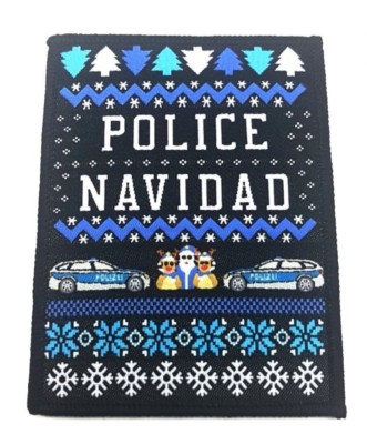 Polizei Weihnachten Patch Österreich - Textil Patch Mit Klett