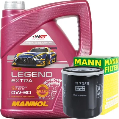 MANN ÖLFILTER + 5 LITER MANNOL LEGEND EXTRA 0W-30 MOTORÖL PSA B71 2290 B71 2312