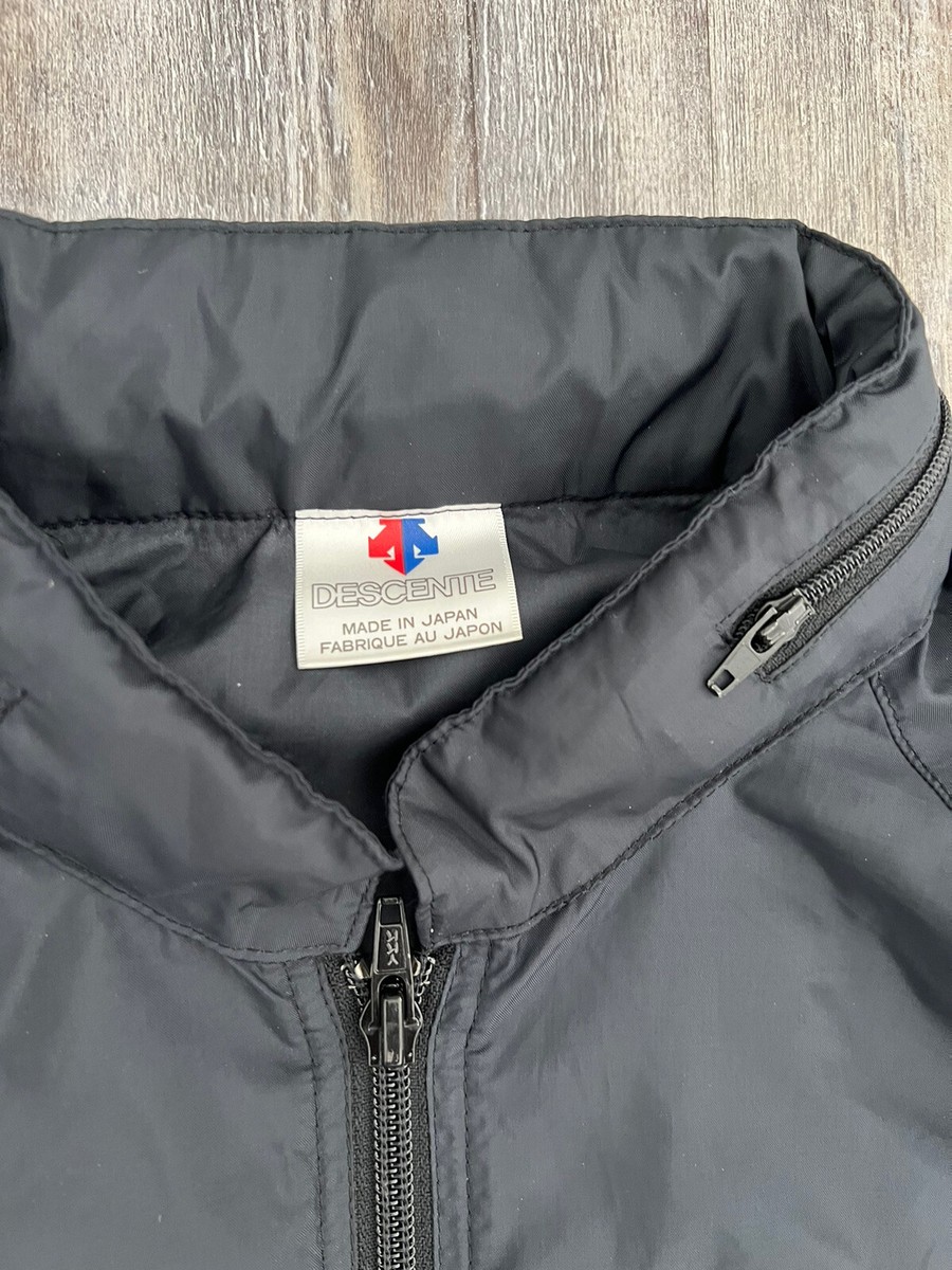 DESCENTE MADE IN JAPAN MENS LIGHT WT JACKET NYLON BLACK AND DESCENTE MADE IN JAPAN MENS LIGHT WT JACKET NYLON BLACK AND