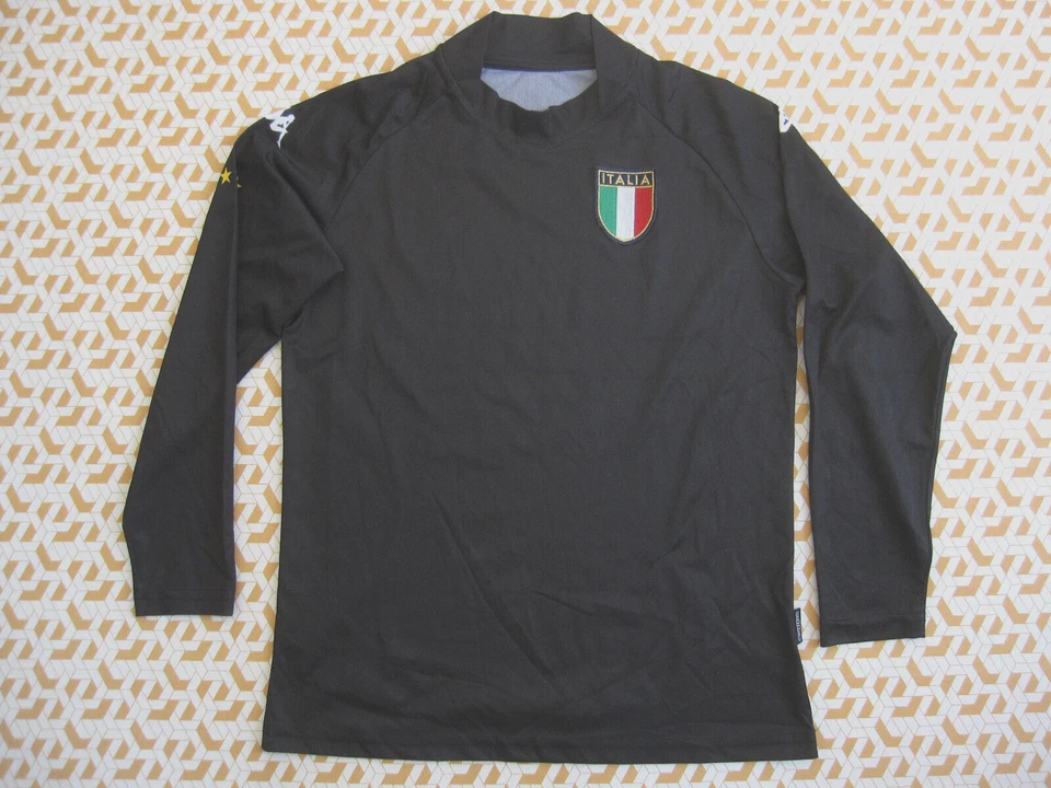 Maillot Italie Kappa Vintage 2002 Goal Black Shirt football jersey - 164 - Photo 1/4