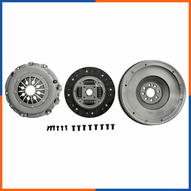 Kit embrayage SMF pour Renault avec volant moteur rigide réf 133960