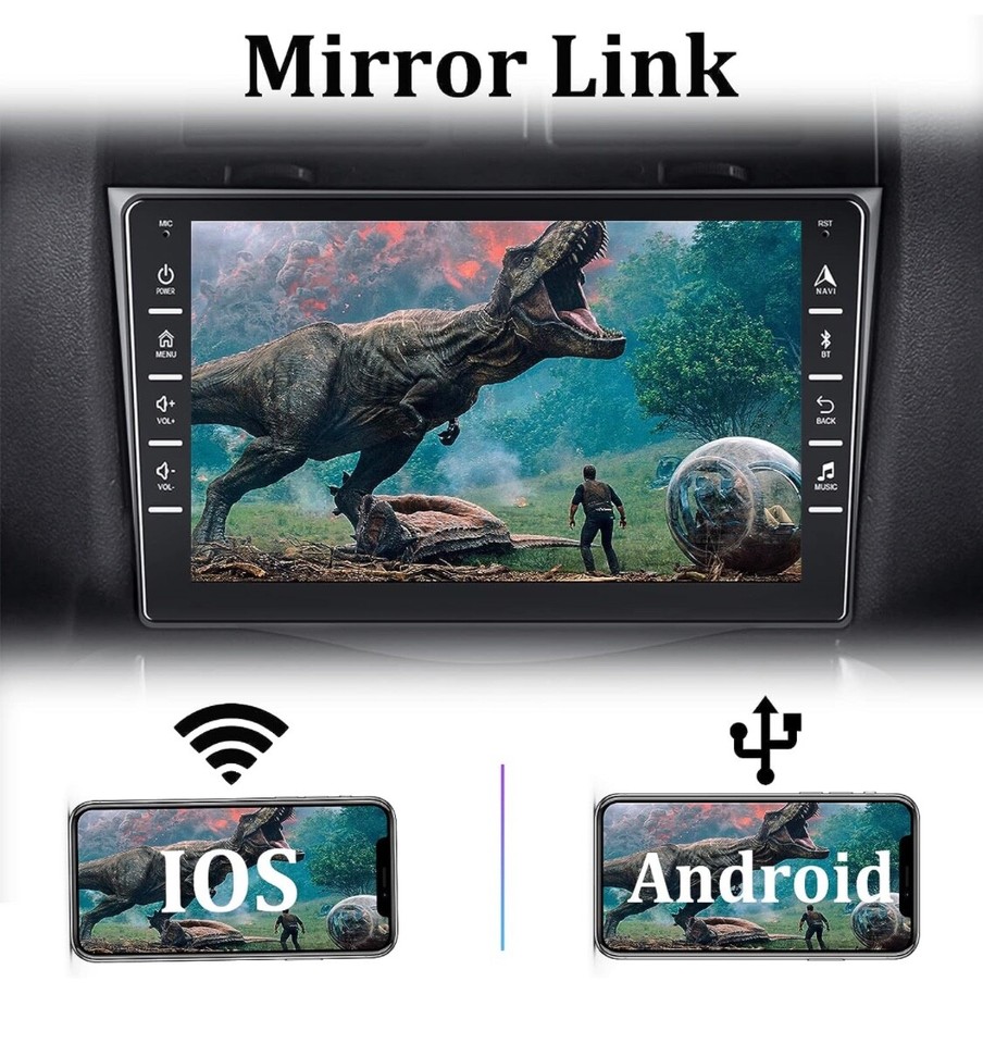 ROINVOU 9212B TOUCHSCREEN CAR Stereo PLAYER Screen NAV IOS/ANDROID