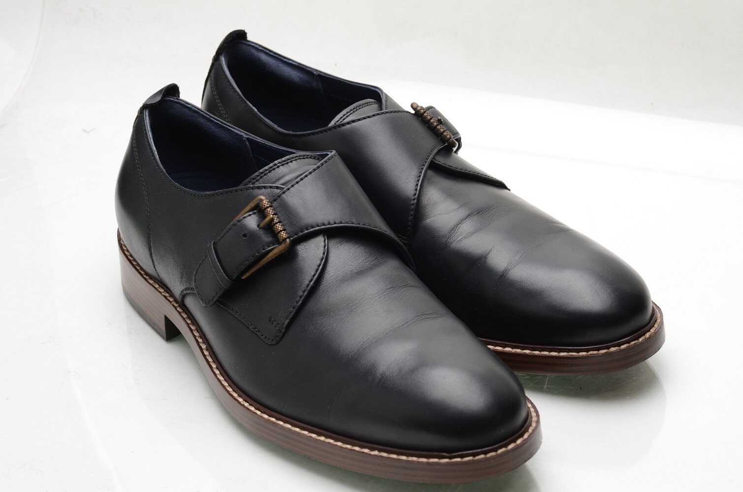 cole haan single monk strap