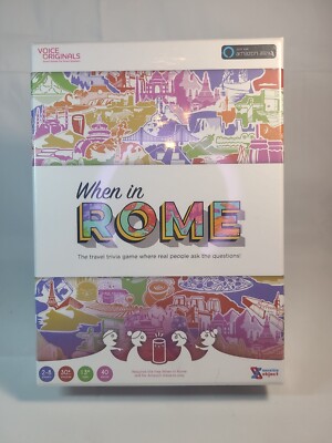 When in Rome Travel Trivia Game Powered by Alexa - Sealed, Voice Originals