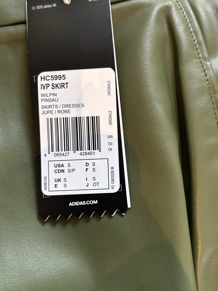 BNWT ADIDAS IVY PARK FAUX LEATHER SKIRT SIZE SMALL eBay