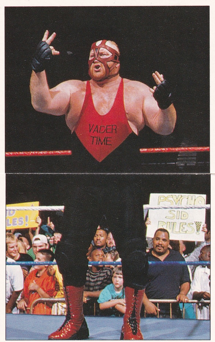 Big Van Vader 1997 Panini WWF Rookie 2 Card Puzzle Set #179