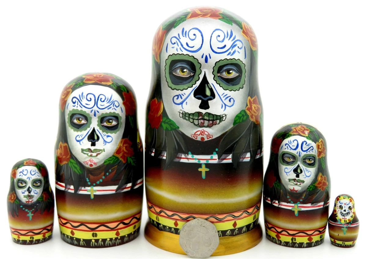 Day of the dead nesting dolls outlet