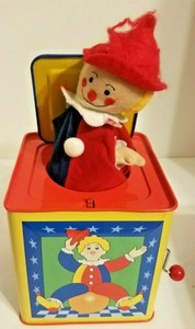 Schylling Circus Jack In The Box Musical Clown 2005 Pop Goes the Weasel | eBay