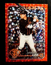 2024 Topps Series 2 JUNG HOO LEE Red Ice Foil SP /199 RC #691