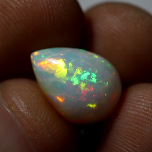 15x11x7,4 mm Real Grado AAAA Arco Iris Llamativo Multi Fuego Ópalo Etíope Cabujón - Imagen 3 de 10